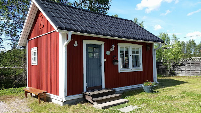 En röd stuga